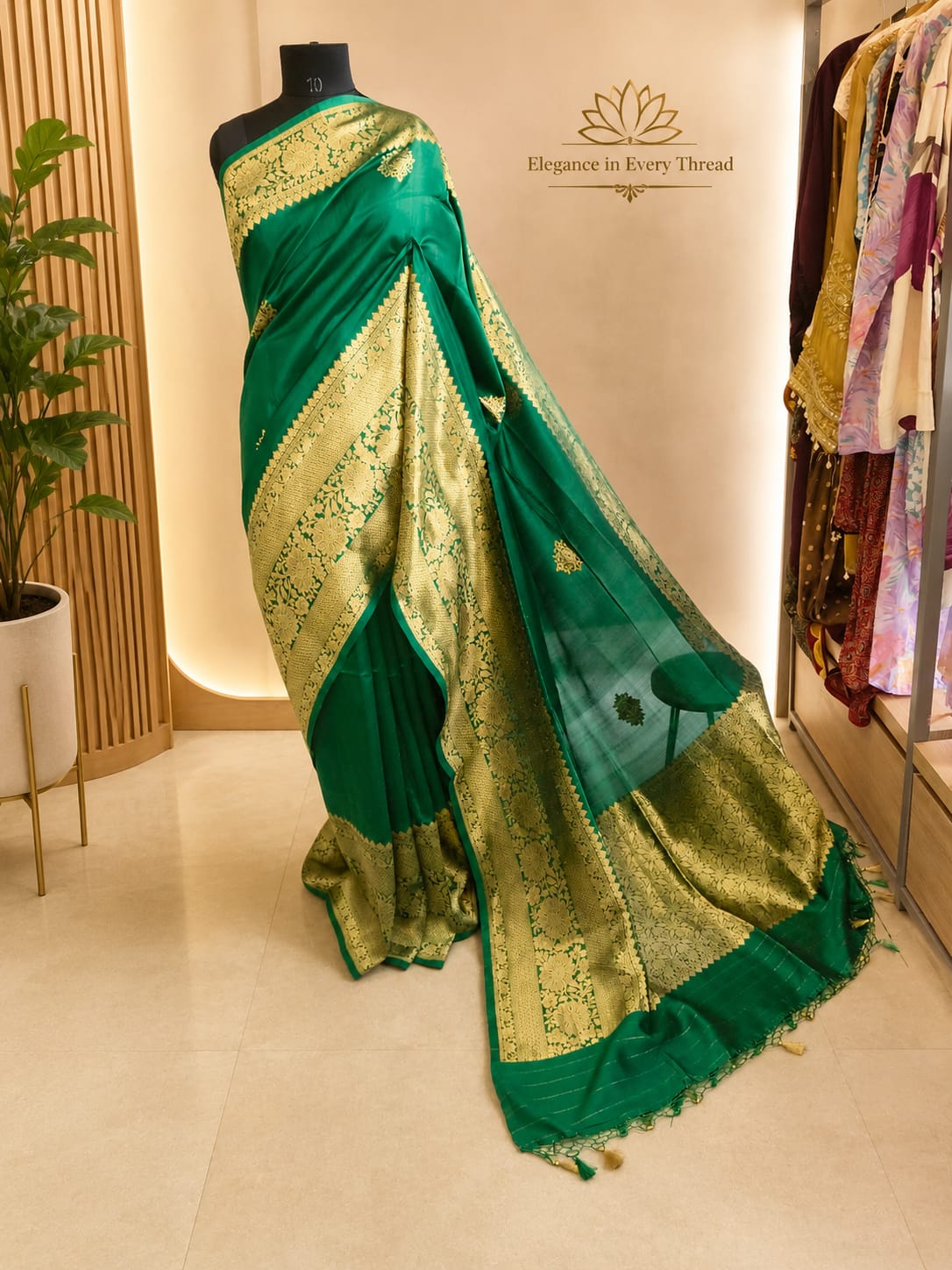 Three piece unstitch pure Banarasi  suit