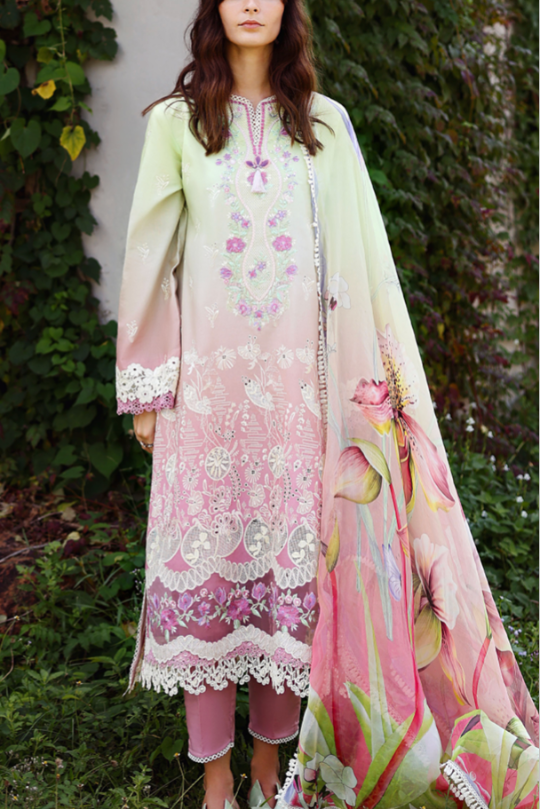 Petal Pull – Premium Ombre Chikankari Suit