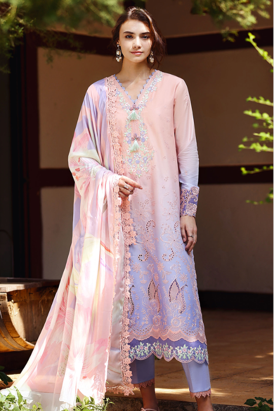 Morning Veil – Ombre Chikankari Lawn Suit
