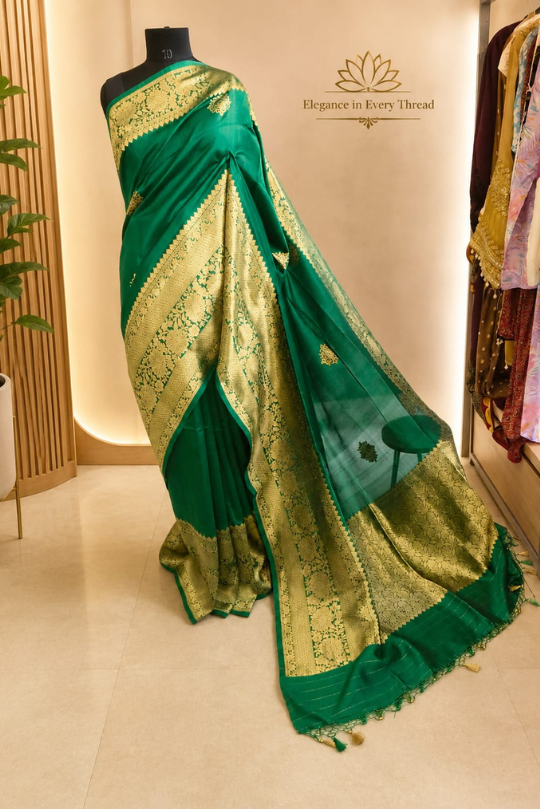 Three piece unstitch pure Banarasi  suit