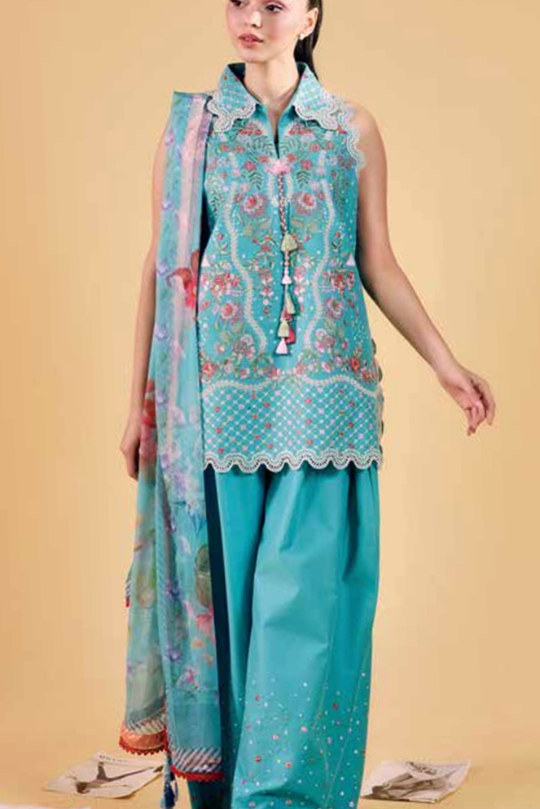 Sobia Nazir Vital Vol 2 Embroidered Lawn Daman Border Suit