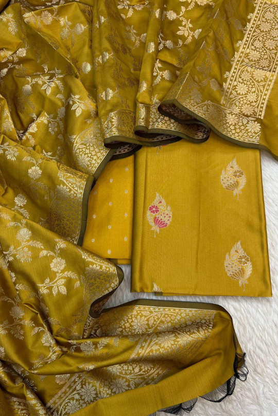 *CLEARANCE SALE ON SILK ZARI MINA WEAVING JACKARD SUITS*