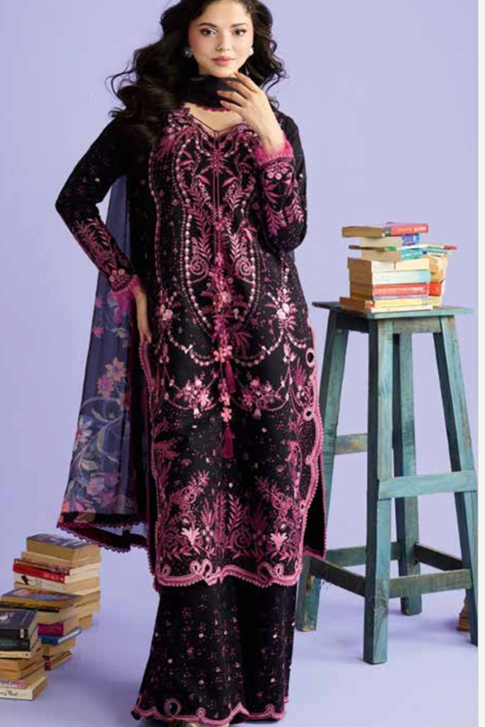 Sobia Nazir Vital Vol 2 Luxury Lawn Suit with Chiffon Dupatta