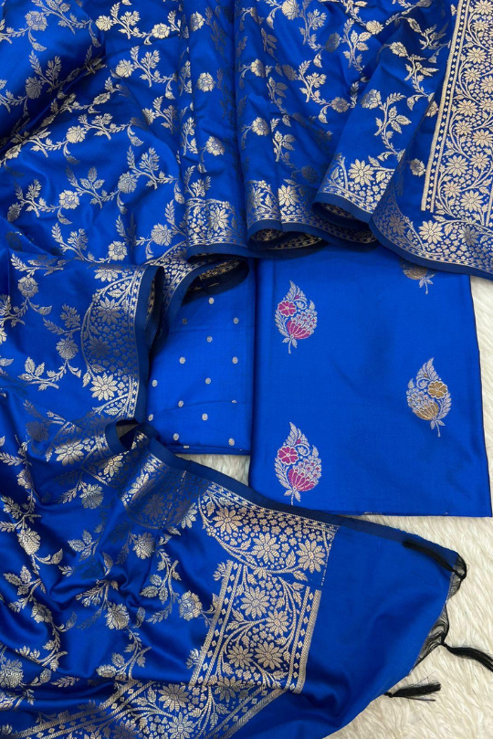 *CLEARANCE SALE ON SILK ZARI MINA WEAVING JACKARD SUITS*
