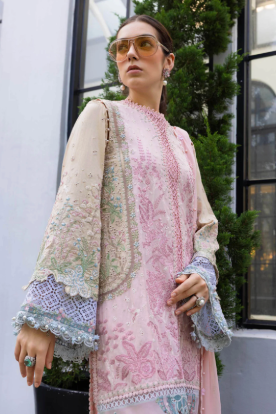 Maria B Lawn Vol 26 D9 – Soft Pink Elegant Lawn Suit