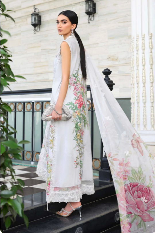 Maria B Lawn Vol 26 D3 – Pastel Floral Printed Lawn Suit