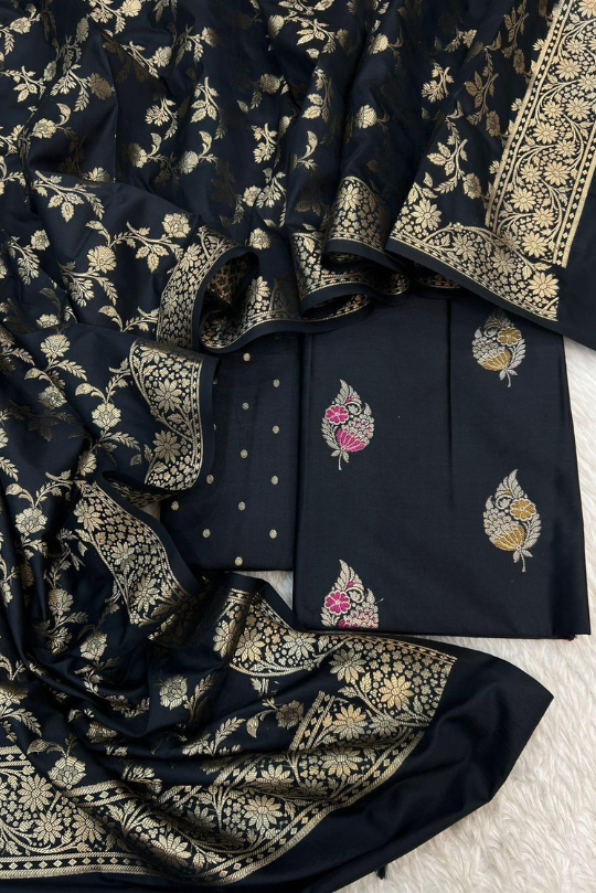 *CLEARANCE SALE ON SILK ZARI MINA WEAVING JACKARD SUITS*